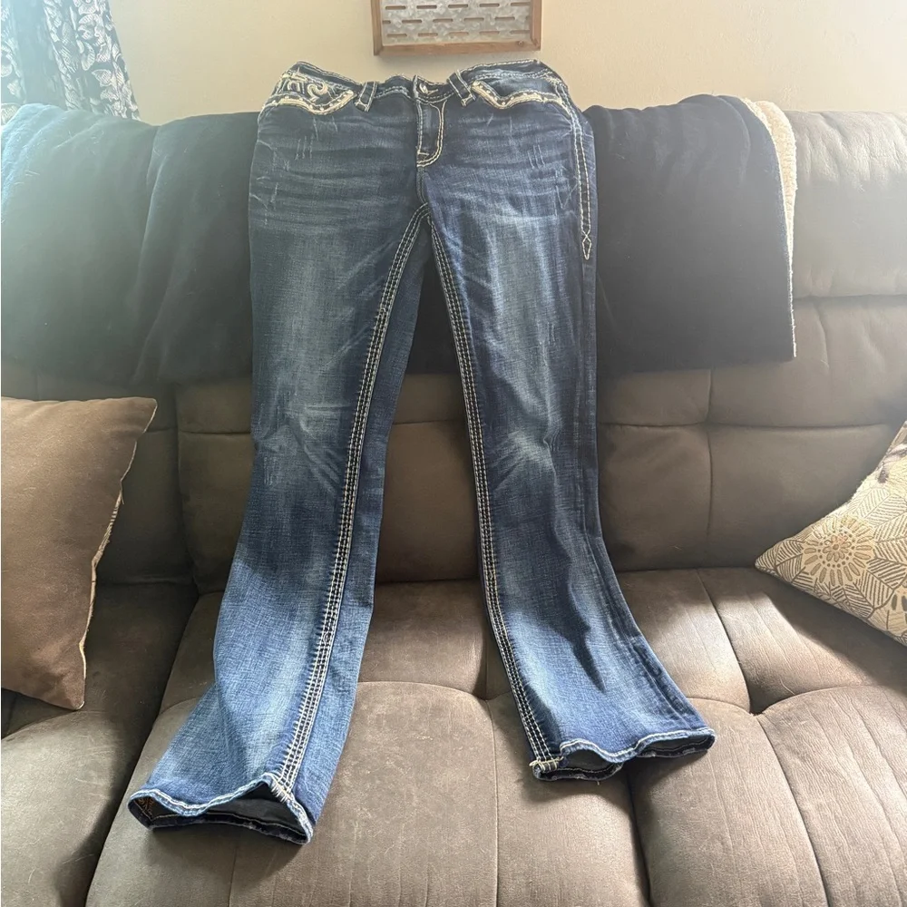 Women's Blue Jeans - Picture 2 of 3